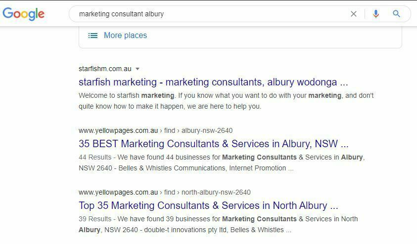 starfish SEO result